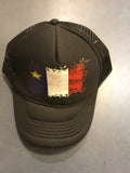 Acadian Distressed Flag Truckers Hat
